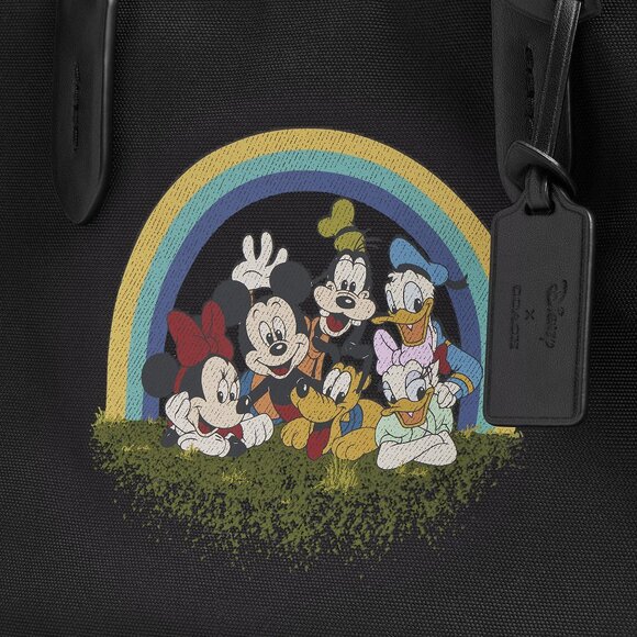 Disney X Coach Tote 30 In 100 Percent Recycled Canvas With Mickey Mouse Friends - Picture 5 of 5